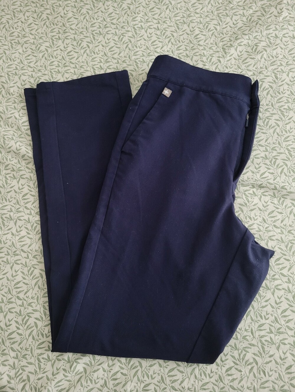 Figs Navy Blue Slacks Trousers Dress Pants